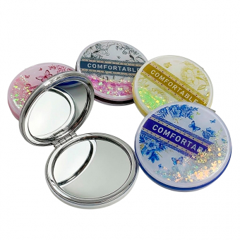 Купить Зеркало круглое 7 см. с блестками "Comfortable" оптом